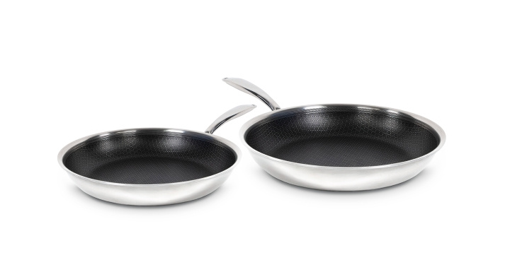 Sobczyk Hybrid panset - Stål/sort - 24 cm & 28 cm in the group HOME, HOUSEHOLD & GARDEN / Kitchen utensils / Frying pans at TP E-commerce Nordic AB (D00930)