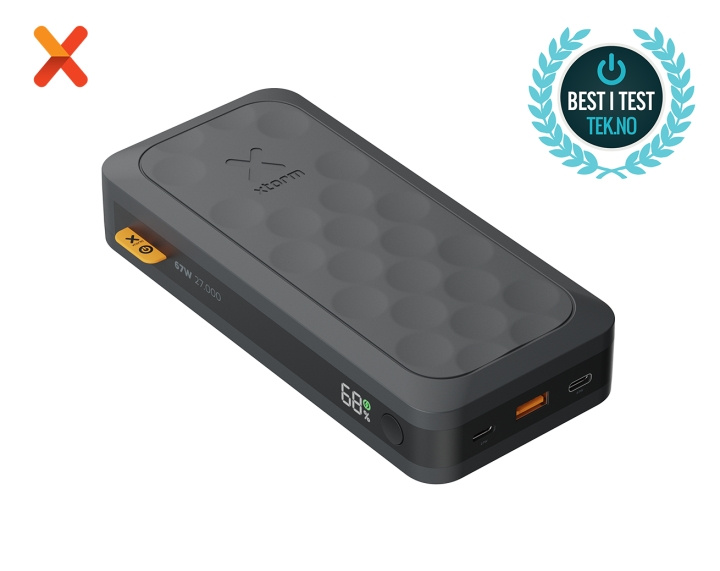 Xtorm Power Bank USB-C PD 67W 27.000mAh 2xUSB-C Black in the group SMARTPHONE & TABLETS / Chargers & Cables / Powerbanks at TP E-commerce Nordic AB (D00955)