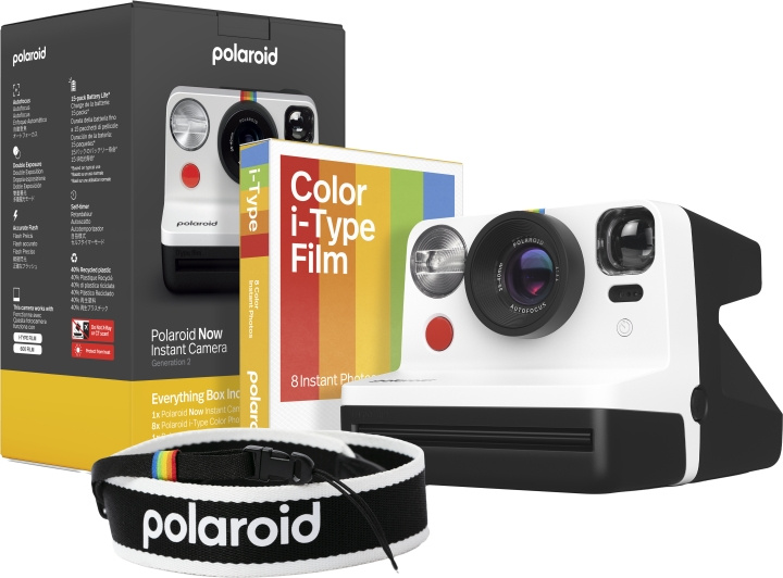 Polaroid Now Gen 2 E-Box Camera Limited Edition - Black & white in the group HOME ELECTRONICS / Photo & Video / Cameras at TP E-commerce Nordic AB (D01010)