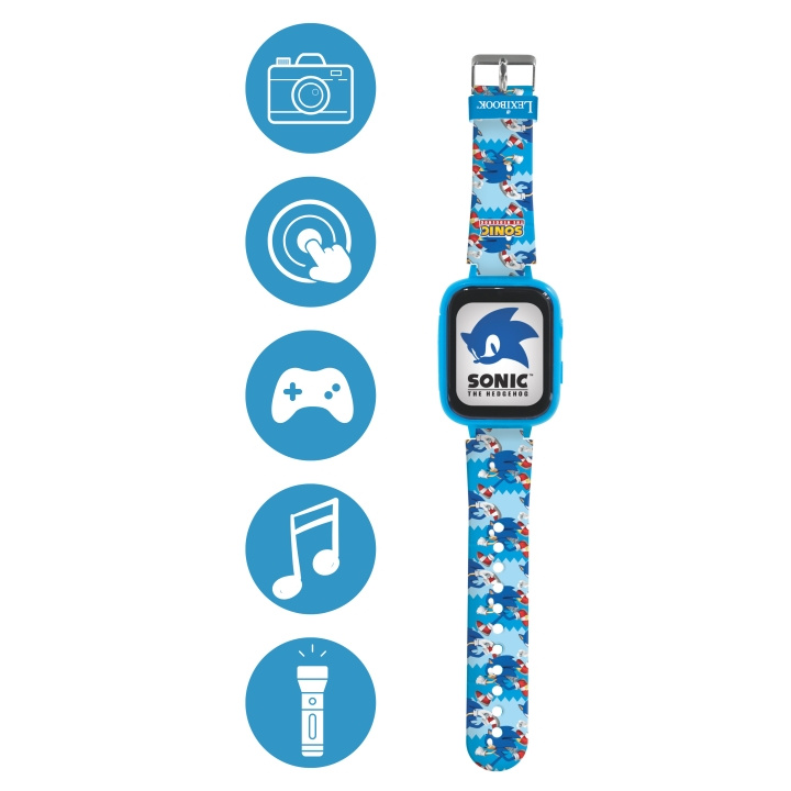 Lexibook Sonic Kids Smartwatch with 8GB memory card included (DMW070SN) in the group Sport, leisure & Hobby / Smartwatch & Activity trackers / Smartwatch for kids at TP E-commerce Nordic AB (D01107)