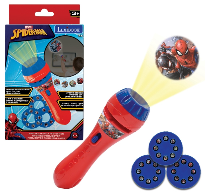 Lexibook Spider-Man Stories Projector and Torch Light - (LTC050SP) in the group HOME ELECTRONICS / Audio & Picture / Home cinema, Hifi & Portable / Projectors & Accessories at TP E-commerce Nordic AB (D01133)