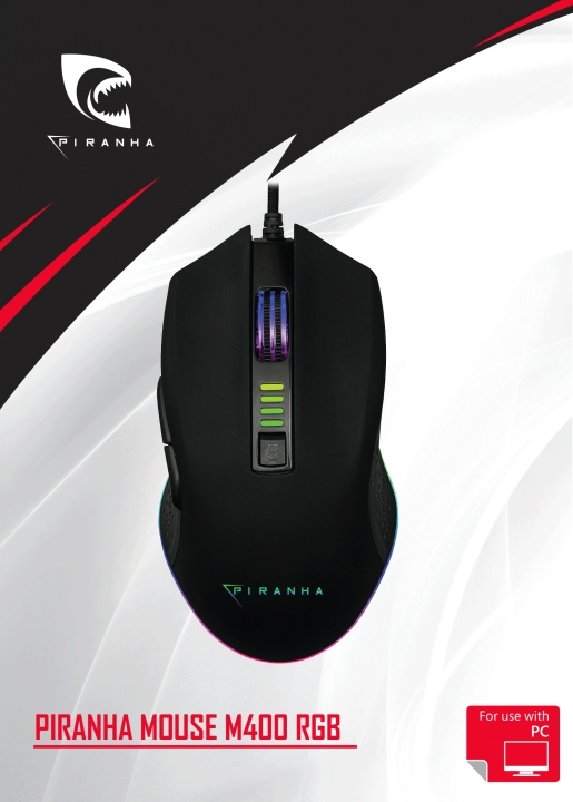 Piranha Mouse M400 RGB in the group COMPUTERS & PERIPHERALS / Mice & Keyboards / Mice / Gaming at TP E-commerce Nordic AB (D01194)