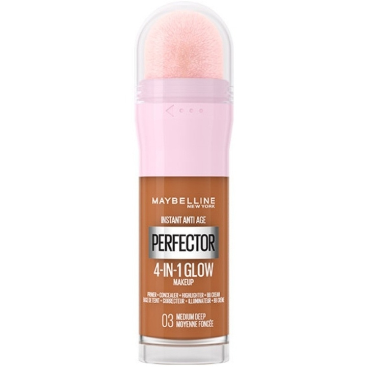 Maybelline Instant Perfector 4-in-1 Glow Makeup 03 Medium Deep in the group BEAUTY & HEALTH / Makeup / Facial makeup / Concealer at TP E-commerce Nordic AB (D01461)