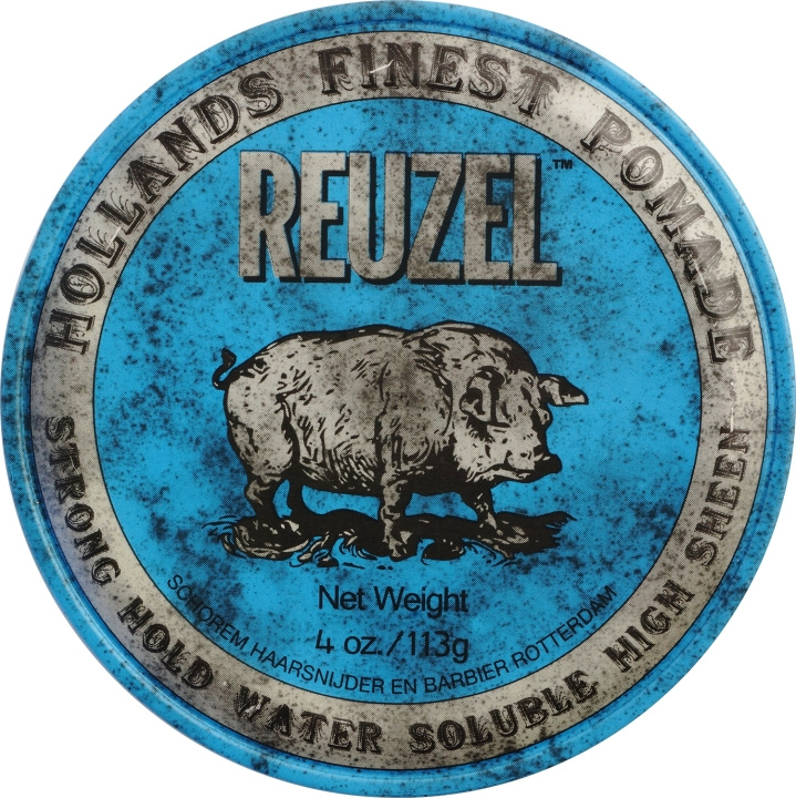 Reuzel Blue Strong Hold Sheen Pomade 113 ml in the group BEAUTY & HEALTH / Hair & Styling / Hair styling / Hair wax at TP E-commerce Nordic AB (D01489)