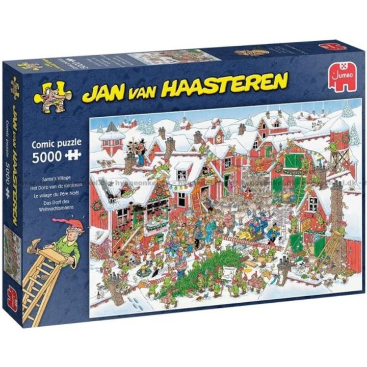 Jan van Haasteren Santa\'s village (5000 pieces) (JUM0076) in the group Sport, leisure & Hobby / Hobby / Puzzle at TP E-commerce Nordic AB (D01565)