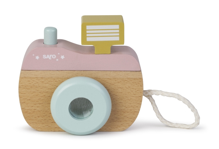 SARO Baby SARO - Wood Camera - Pink (SAO33432) in the group TOYS, KIDS & BABY PRODUCTS / Baby toys / Activity toys at TP E-commerce Nordic AB (D01613)