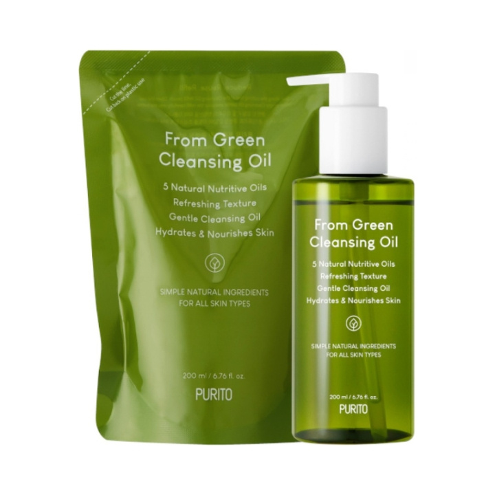 Purito SEOUL From Green Cleansing Oil - Refill 2 x 200 ml in the group BEAUTY & HEALTH / Skin care / Face / Facial oil at TP E-commerce Nordic AB (D01722)