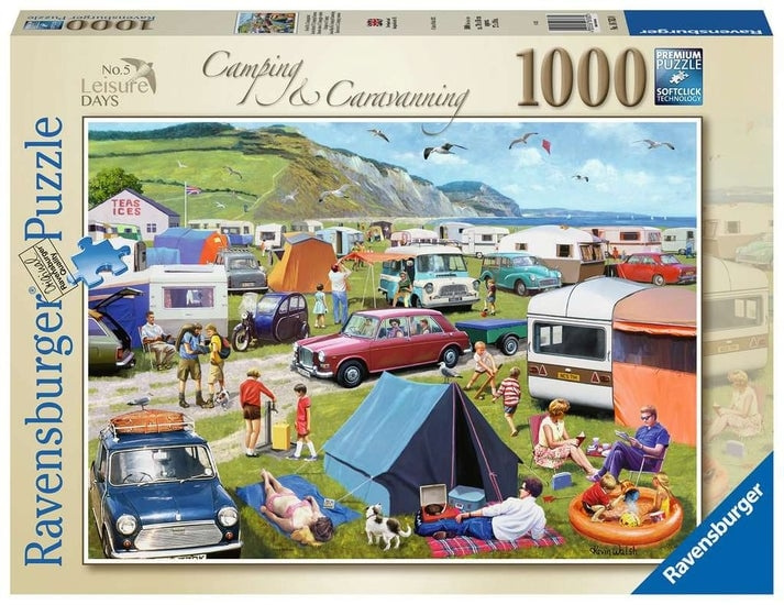 Ravensburger Puzzle - Camping & Caravanning 1000p (12000122) in the group Sport, leisure & Hobby / Hobby / Puzzle at TP E-commerce Nordic AB (D01733)