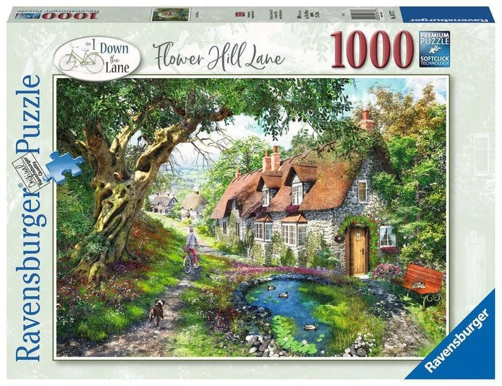 Ravensburger Puzzle Flower Hill Lane 1000p (12000131) in the group Sport, leisure & Hobby / Hobby / Puzzle at TP E-commerce Nordic AB (D01734)