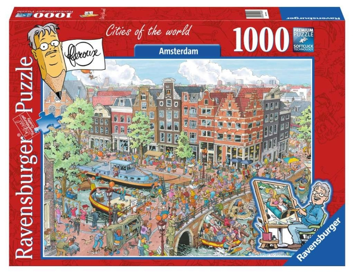 Ravensburger Puzzle - Amsterdam, 1000 pieces (12000296) in the group Sport, leisure & Hobby / Hobby / Puzzle at TP E-commerce Nordic AB (D01737)