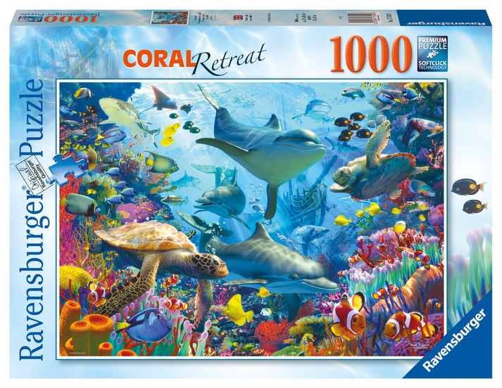 Ravensburger Puzzle - Coral Reef Retreat 1000p (12001172) in the group Sport, leisure & Hobby / Hobby / Puzzle at TP E-commerce Nordic AB (D01753)