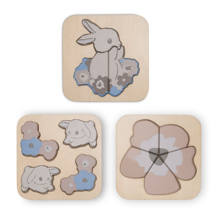 That\'s Mine - Toby puzzle 3-pack - Bunny (123812821630) in the group TOYS, KIDS & BABY PRODUCTS / Toys / Kids puzzle at TP E-commerce Nordic AB (D01798)