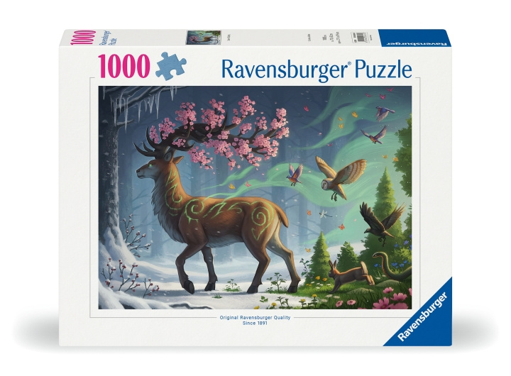 Ravensburger Puzzle Spring Deer 1000p (12000616) in the group Sport, leisure & Hobby / Hobby / Puzzle at TP E-commerce Nordic AB (D01855)