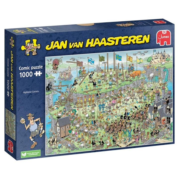 Jan van Haasteren Highland Games (1000 pieces) (JUM0069) in the group Sport, leisure & Hobby / Hobby / Puzzle at TP E-commerce Nordic AB (D01924)