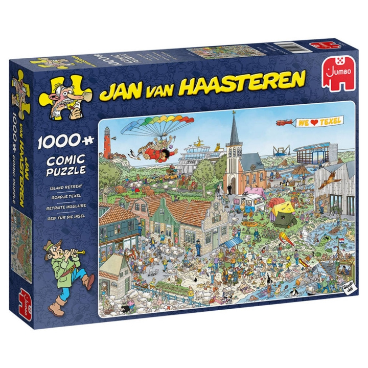 Jan van Haasteren – Island Retreat (1000 pieces) in the group Sport, leisure & Hobby / Hobby / Puzzle at TP E-commerce Nordic AB (D01926)