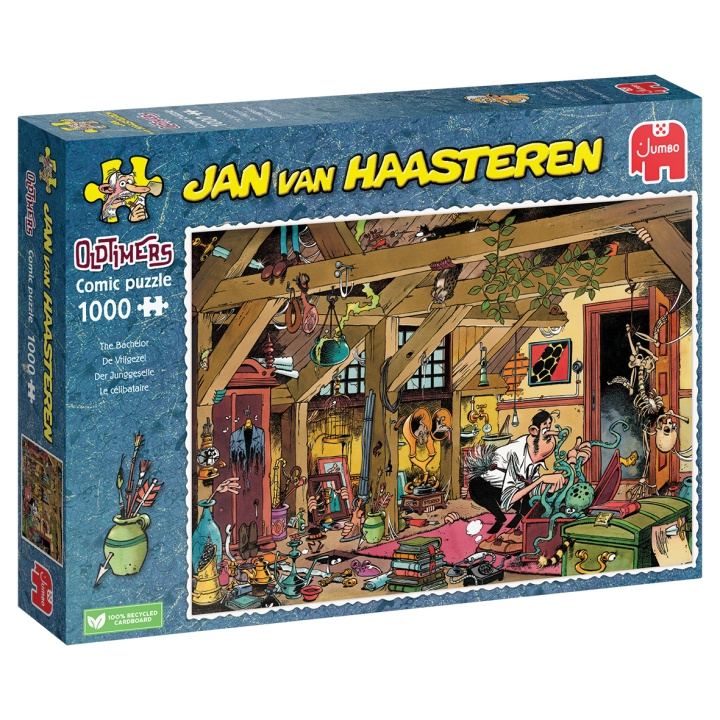 Jan van Haasteren Oldtimers The Bachelor (1000 pieces) in the group Sport, leisure & Hobby / Hobby / Puzzle at TP E-commerce Nordic AB (D01938)