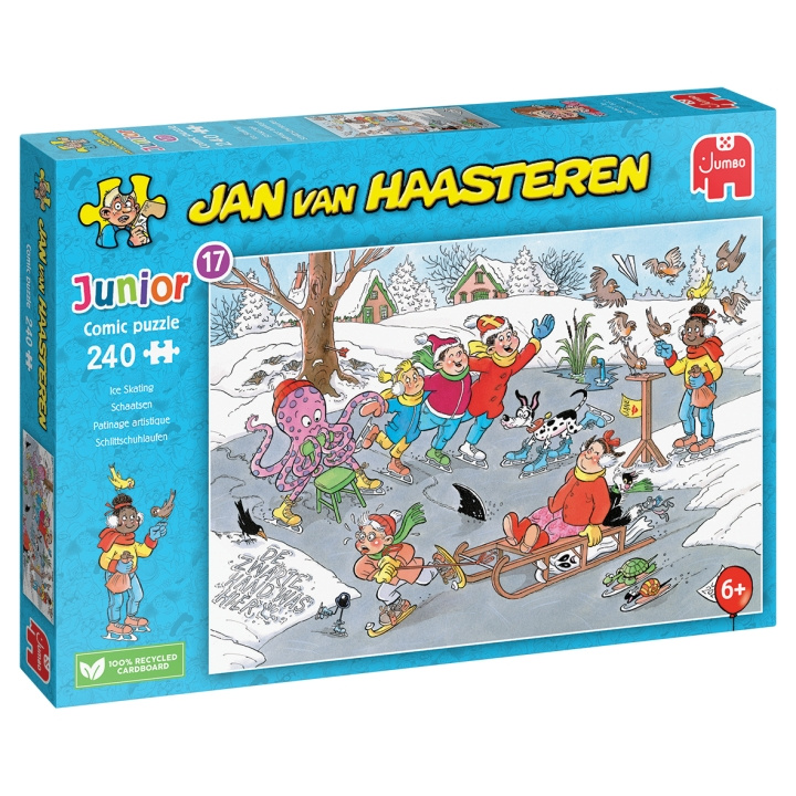 Jan van Haasteren Junior - Ice Skating (240 pieces) in the group TOYS, KIDS & BABY PRODUCTS / Toys / Kids puzzle at TP E-commerce Nordic AB (D01941)