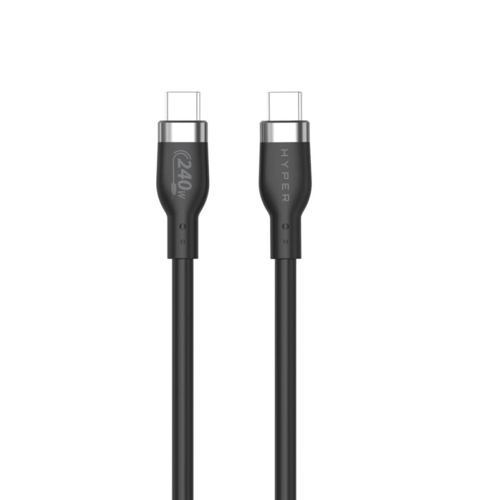 Targus Hyper - 1M Silicone 240W USB-C Charging Cable - Black in the group COMPUTERS & PERIPHERALS / Computer cables / USB / USB-C at TP E-commerce Nordic AB (D02060)