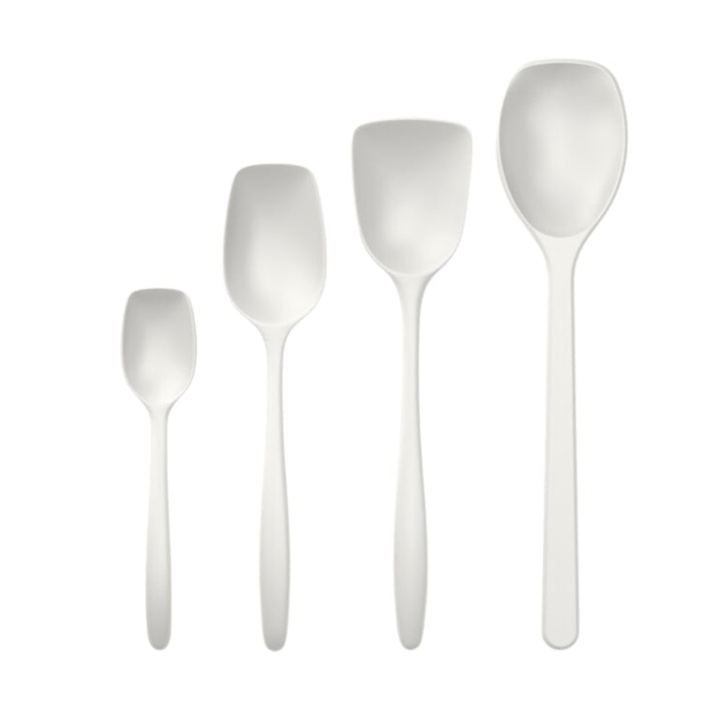 Rosti NEW Classic kitchen spoons, Set of 4 - White in the group HOME, HOUSEHOLD & GARDEN / Kitchen utensils / Other kitchen tools at TP E-commerce Nordic AB (D02142)