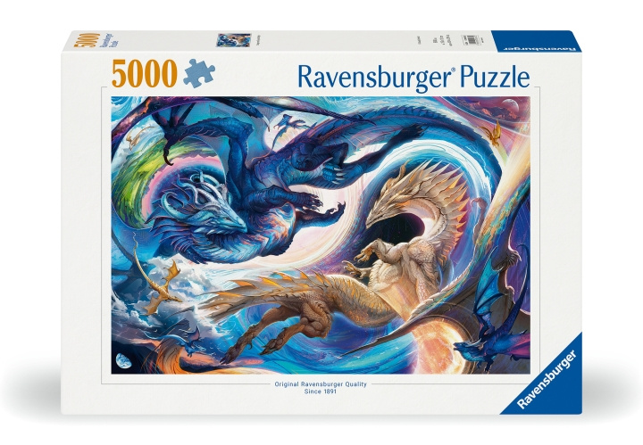 Ravensburger Puzzle Dragon Day And Night 5000p (12000813) in the group Sport, leisure & Hobby / Hobby / Puzzle at TP E-commerce Nordic AB (D02149)