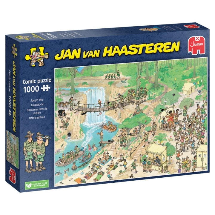 Jan van Haasteren Jungle Tour (1000 pieces) (JUM01848) in the group Sport, leisure & Hobby / Hobby / Puzzle at TP E-commerce Nordic AB (D02179)