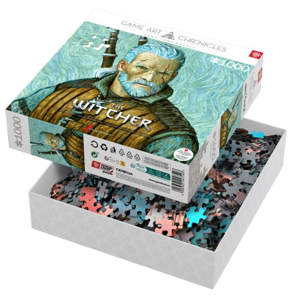 Good Loot Game Art Chronicles Puzzle: The Witcher Geralt & Vincent van Gogh (1000 pieces) in the group Sport, leisure & Hobby / Hobby / Puzzle at TP E-commerce Nordic AB (D02187)