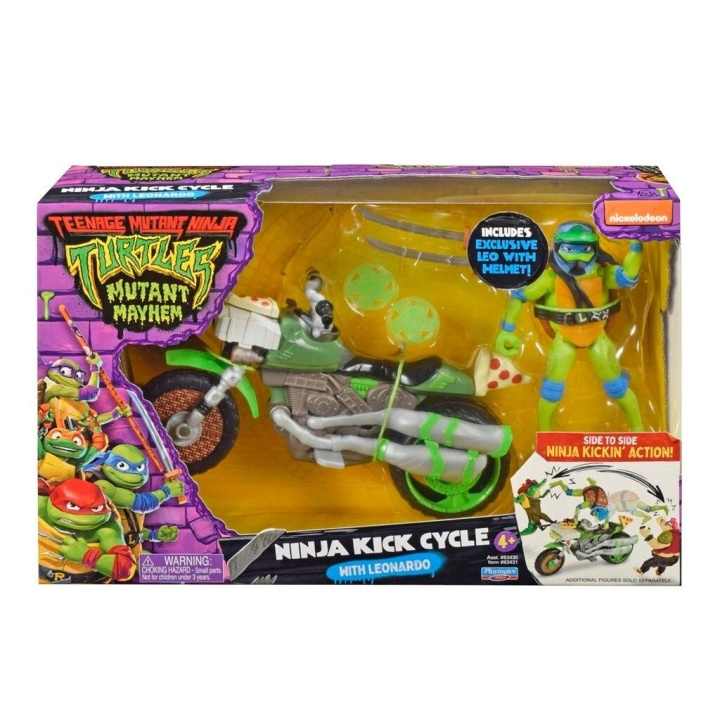 Teenage Mutant Ninja Turtles Turtles Mutant Mayhem - Vehicle with Figur - Leonardo in the group TOYS, KIDS & BABY PRODUCTS / Toys / Figures, Miniatures & accessories at TP E-commerce Nordic AB (D02208)