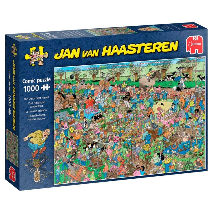 Jan van Haasteren The Dutch Craft Market (1000 pieces) (JUM0046) in the group Sport, leisure & Hobby / Hobby / Puzzle at TP E-commerce Nordic AB (D02223)