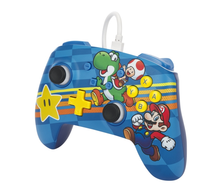 PowerA Enhanced Wired Controller for Nintendo Switch - Mushroom Kingdom Friends in the group HOME ELECTRONICS / Game consoles & Accessories / Nintendo Switch at TP E-commerce Nordic AB (D02231)