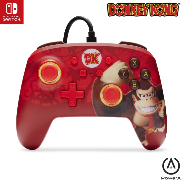 PowerA Enhanced Wired Controller - Donkey Kong Flex (Nintendo Switch) in the group HOME ELECTRONICS / Game consoles & Accessories / Nintendo Switch at TP E-commerce Nordic AB (D02260)