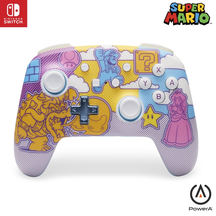 PowerA Enhanced Wireless Controller - Mushroom Kingdom Pop Art (Nintendo Switch) in the group HOME ELECTRONICS / Game consoles & Accessories / Nintendo Switch at TP E-commerce Nordic AB (D02262)