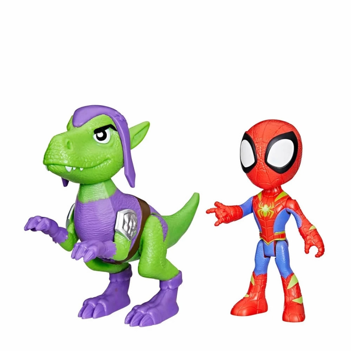 Spidey and His Amazing Friends Hero Dino Webs - Spidey & Goblin Raptor Action in the group TOYS, KIDS & BABY PRODUCTS / Toys / Figures, Miniatures & accessories at TP E-commerce Nordic AB (D02296)