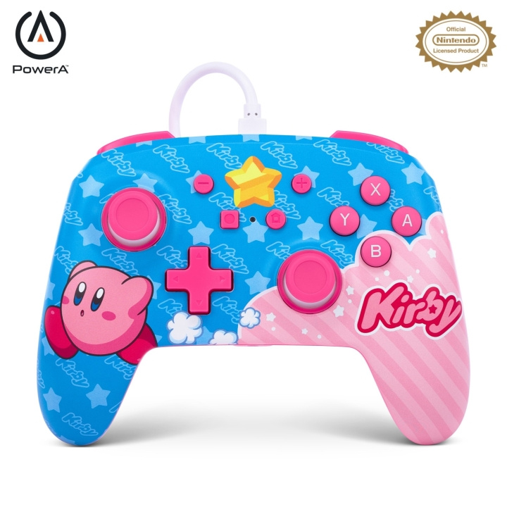 PowerA NSW ENH Wired Controller - Kirby /Nintendo Switch in the group HOME ELECTRONICS / Game consoles & Accessories / Nintendo Switch at TP E-commerce Nordic AB (D02327)