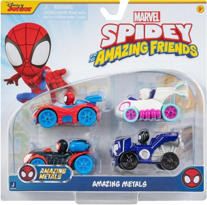 Spidey AMAZING METALS CAR 4 PK (SNF0200) in the group TOYS, KIDS & BABY PRODUCTS / Toys / Figures, Miniatures & accessories at TP E-commerce Nordic AB (D02334)