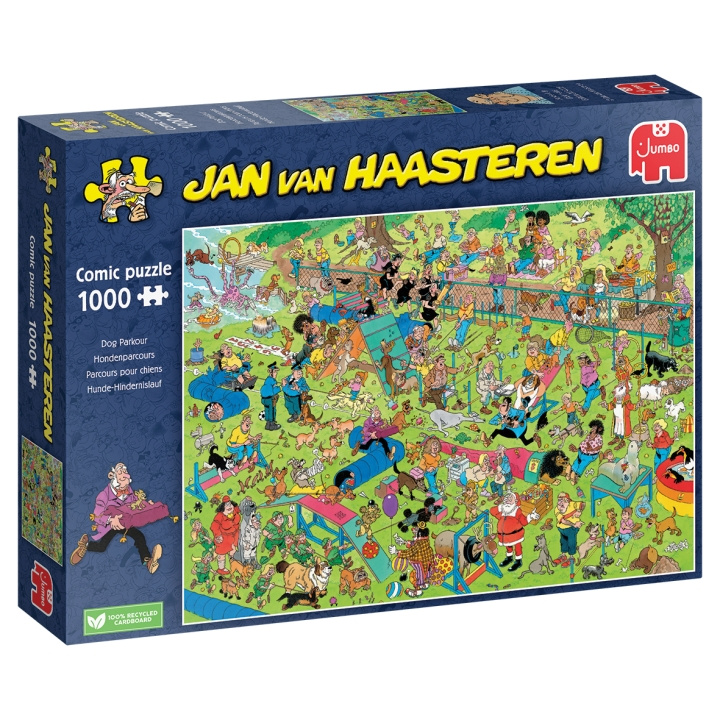 Jan van Haasteren Dog Parcour (1000 pieces) in the group Sport, leisure & Hobby / Hobby / Puzzle at TP E-commerce Nordic AB (D02431)