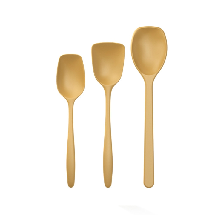 Rosti NEW Classic kitchen spoons, Set of 3 - Curry in the group HOME, HOUSEHOLD & GARDEN / Kitchen utensils / Other kitchen tools at TP E-commerce Nordic AB (D02449)