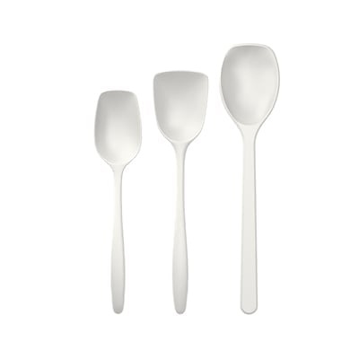 Rosti NEW Classic kitchen spoons, Set of 3 - White in the group HOME, HOUSEHOLD & GARDEN / Kitchen utensils / Other kitchen tools at TP E-commerce Nordic AB (D02451)