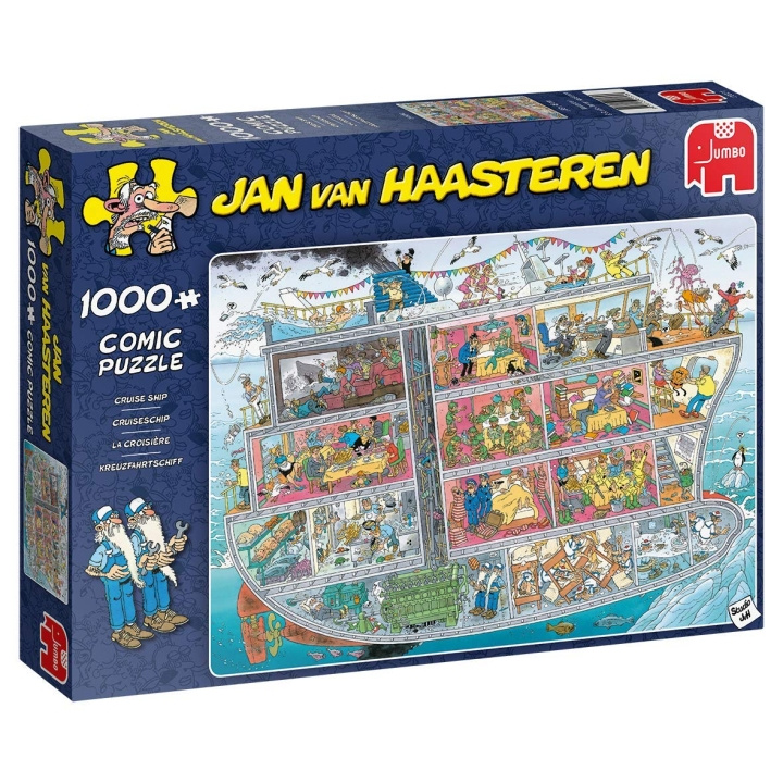 Jan van Haasteren Cruise Ship (1000 pieces) (JUM0021) in the group Sport, leisure & Hobby / Hobby / Puzzle at TP E-commerce Nordic AB (D02491)