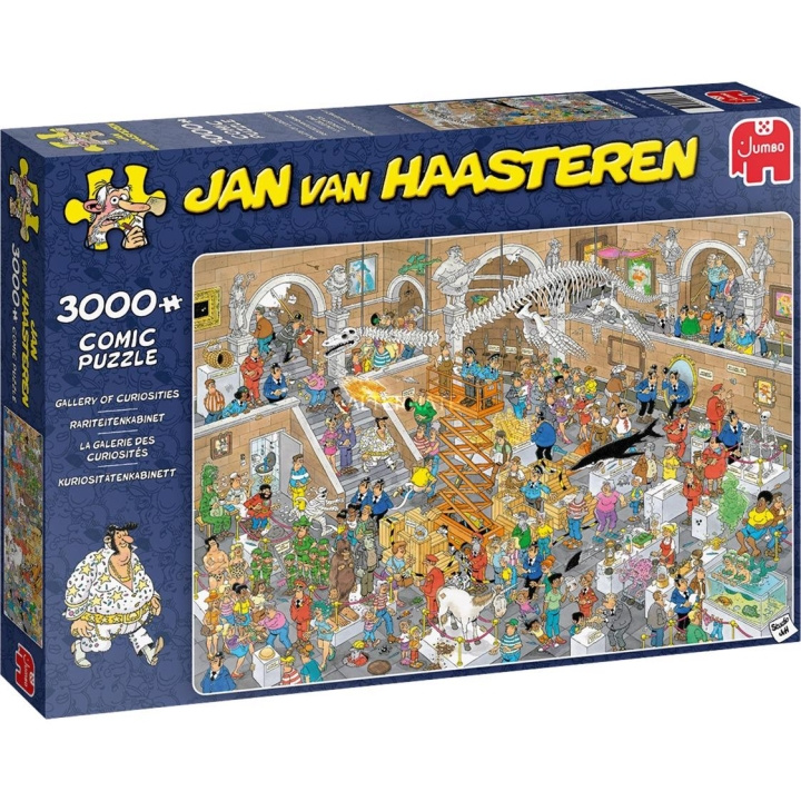 Jan van Haasteren Gallery of Curiosities (3000 pieces) (JUM0031) in the group Sport, leisure & Hobby / Hobby / Puzzle at TP E-commerce Nordic AB (D02495)