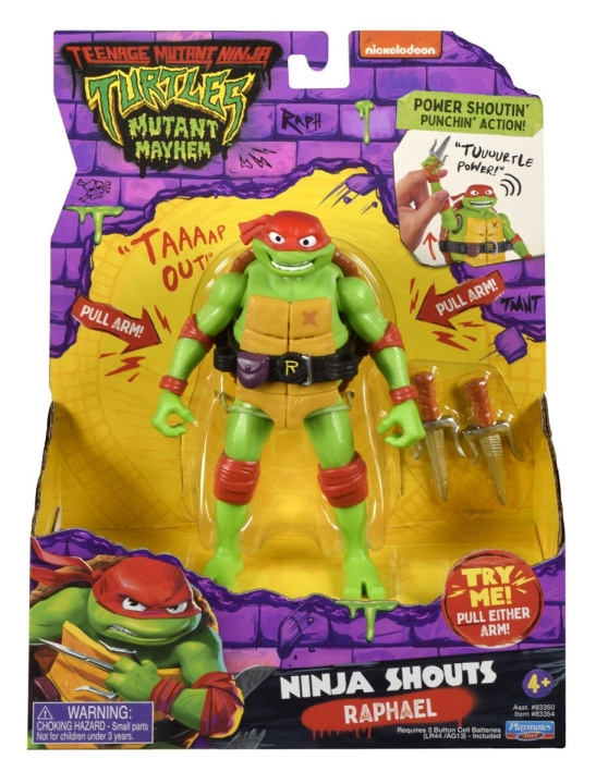 Teenage Mutant Ninja Turtles Turtles Mutant Mayhem - Power Sounds 14cm - Raphael in the group TOYS, KIDS & BABY PRODUCTS / Toys / Figures, Miniatures & accessories at TP E-commerce Nordic AB (D02526)