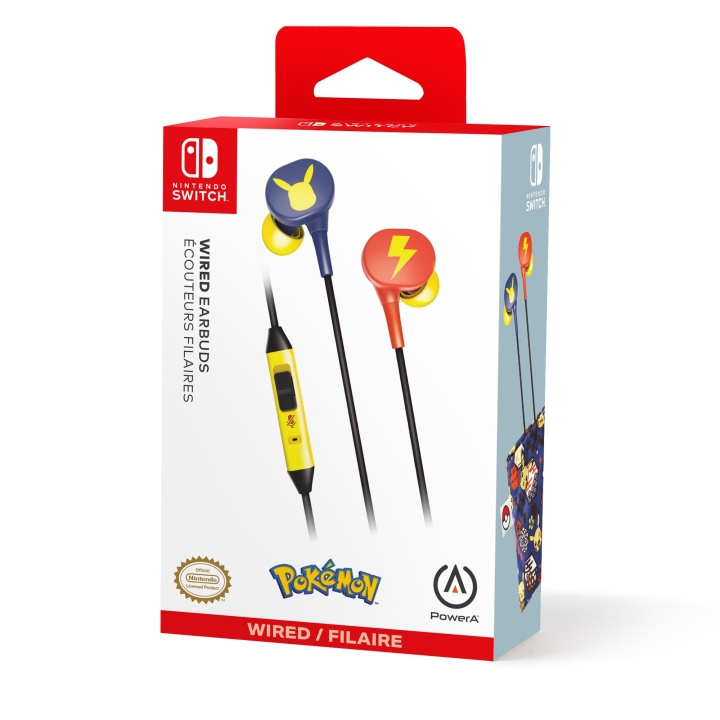 PowerA NSW Wired Earbuds - Pokémon Pikachu Blossom in the group HOME ELECTRONICS / Game consoles & Accessories / Nintendo Switch at TP E-commerce Nordic AB (D02578)