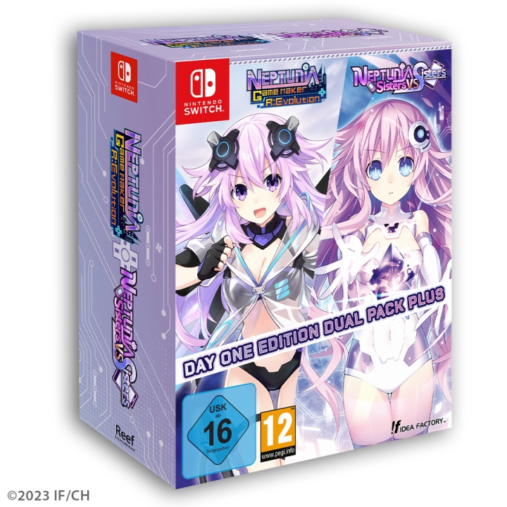 Neptunia Game Maker R:Evolution / Neptunia: Sisters VS Sisters (Day One Edition) (Dual Pack) (Switch) in the group HOME ELECTRONICS / Game consoles & Accessories / Nintendo Switch / Games at TP E-commerce Nordic AB (D02792)