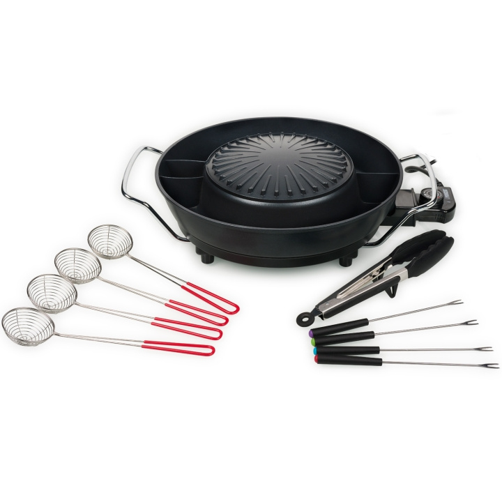 Tristar Koreansk grill PZ-9131 Elektrisk Hot Pot Ø 24 cm 1800W 3l in the group HOME, HOUSEHOLD & GARDEN / Garden products / Barbeque & Accessories at TP E-commerce Nordic AB (D03042)