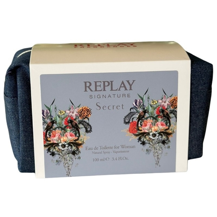 Replay Giftset Replay Signature Secret Woman Edt 100ml + Pochette in the group BEAUTY & HEALTH / Gift sets / Gift sets for her at TP E-commerce Nordic AB (D03069)