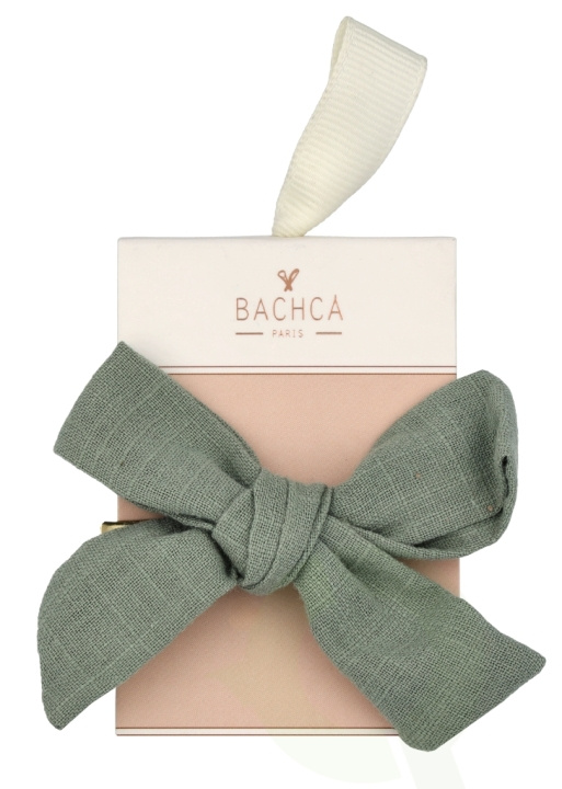 Bachca Paris Alice Bow Hair Clip 1 piece Green in the group BEAUTY & HEALTH / Hair & Styling / Hair accessories at TP E-commerce Nordic AB (D03137)