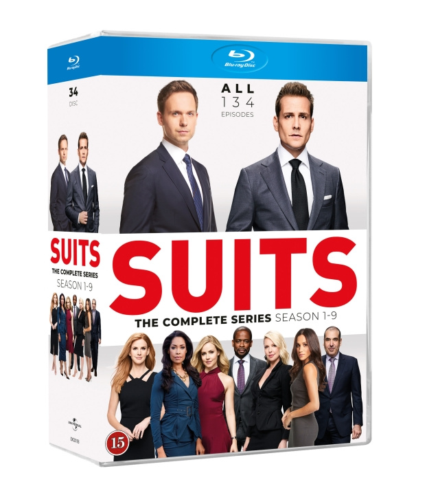 Suits complete collection S1 - S9 in the group HOME ELECTRONICS / Audio & Picture / TV & Accessories / Movies / Blu-ray at TP E-commerce Nordic AB (D03509)