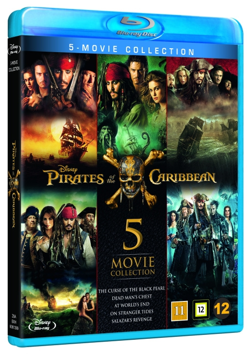 Pirates Of The Caribbean 1-5 Box in the group HOME ELECTRONICS / Audio & Picture / TV & Accessories / Movies / Blu-ray at TP E-commerce Nordic AB (D03551)