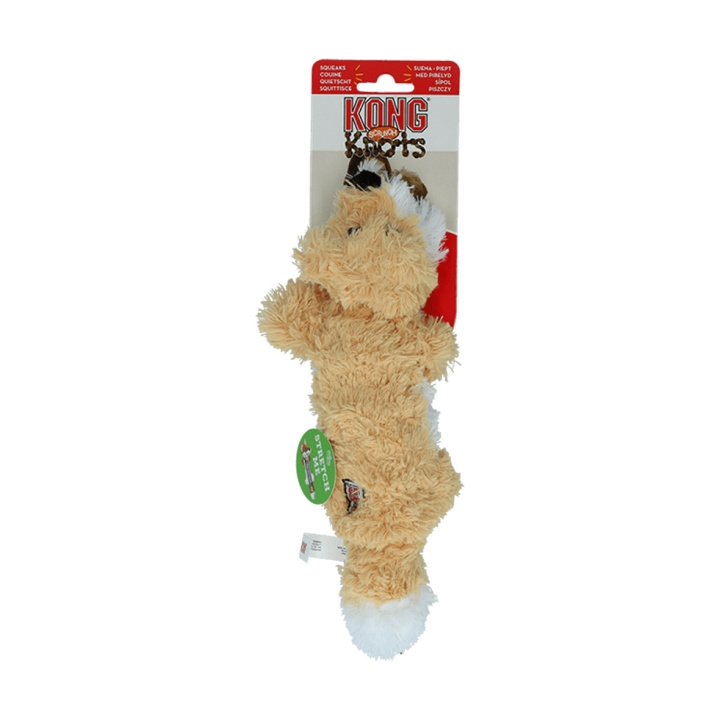 Kong Kong Scrunch Knots Fox S/M - (KONGNKS31E) in the group HOME, HOUSEHOLD & GARDEN / Pet Accessories / Dog at TP E-commerce Nordic AB (D03789)