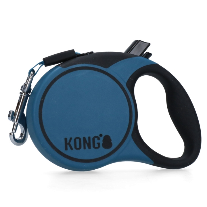 Kong Retractable Leash Terrain Blue XS (3m/12kg) - (KONGTRNXSBL) in the group HOME, HOUSEHOLD & GARDEN / Pet Accessories / Dog at TP E-commerce Nordic AB (D03796)