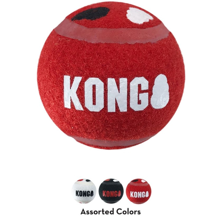 Kong Signature Sport Balls 3-pack 6,5cm M - (KONGSKSB22E) in the group HOME, HOUSEHOLD & GARDEN / Pet Accessories / Dog at TP E-commerce Nordic AB (D03797)